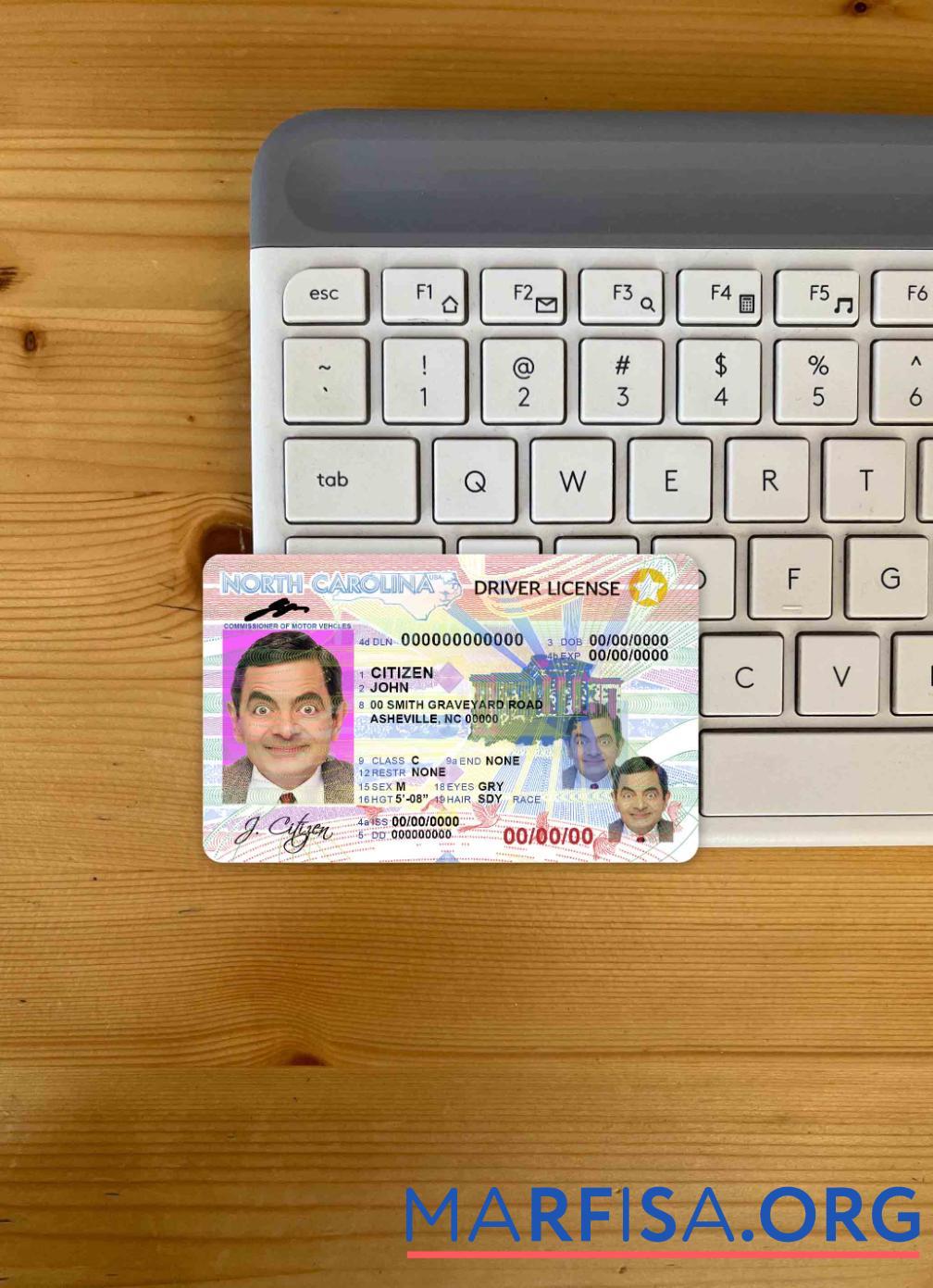 Realistic USA North Carolina DL photolook template